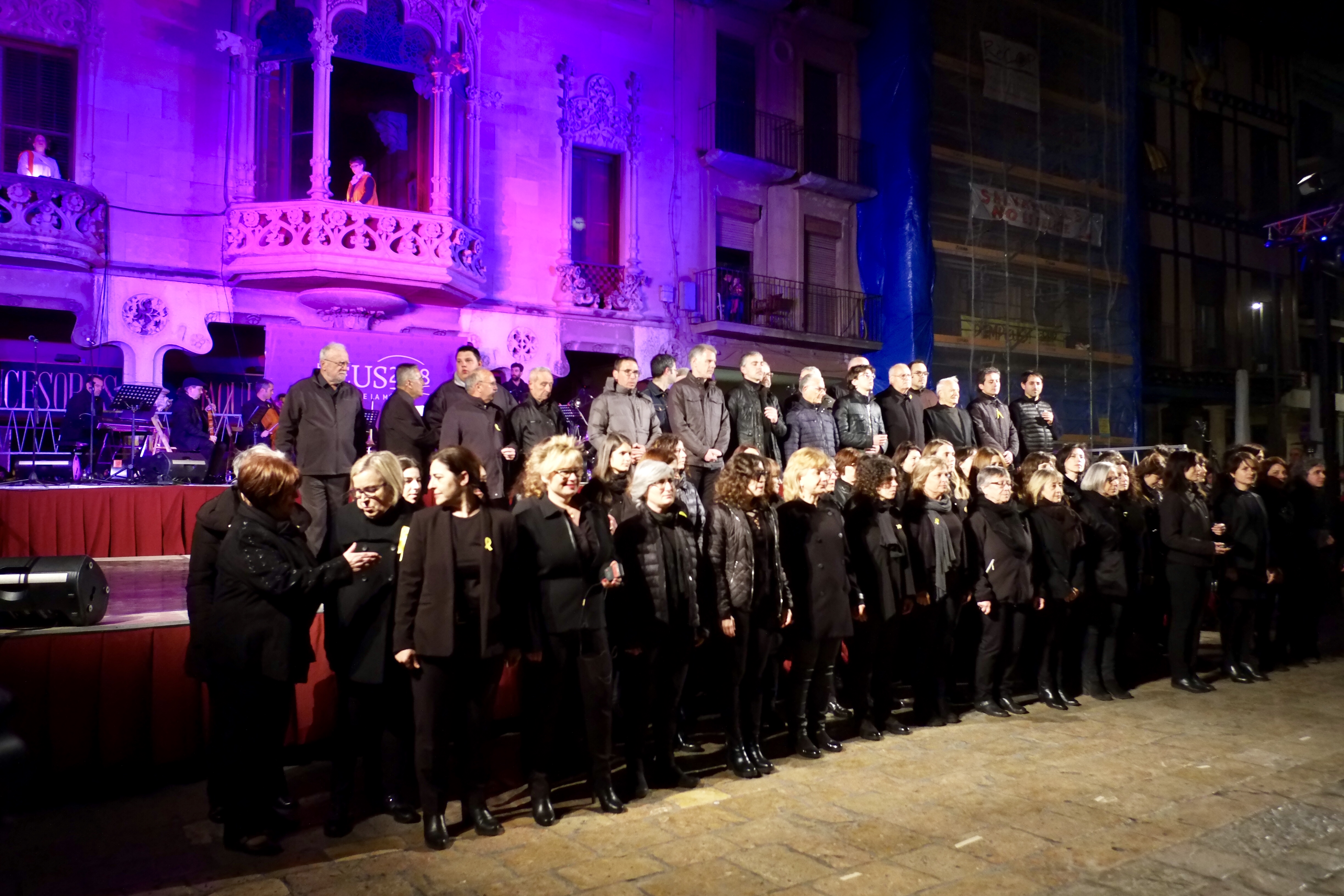 Inauguració Reus Ciutat de la Música 2018 - Les corals de la ciutat interpreten una peça gregoriana