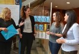 Foto balanç COS 2016 amb Montserrat Caelles (esquerra), Mònica Rincón, Marta Arjona i Carlota Moragas