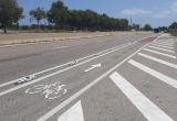 Acaben les obres dels dos nous trams de carril bici de l'avinguda de Bellissens