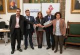 Imatge de la presentació de l'acord dels Special Olympics Reus 2016 amb Repsol