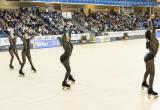 Imatge d'una exhibició del Campionat de Catalunya de Patinatge Artístic de grups show de 2018 al Pavelló Olímpic de Reus