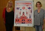 Imatge de la presentació del cartell de les Festes de Misericòrdia amb Montserrat Caelles i Marina Sans