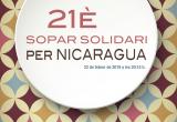 Cartell 21è Sopar Solidari per Nicaragua Reus 2019