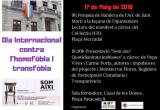 Cartell del Dia Internacional contra l'Homofòbia i la Transfòbia a Reus 2018