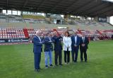 Imatge de la visita a les millores a l'Estadi Municipal i el Pavelló Olímpic de Reus