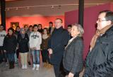 Una imatge de la visita de l'alcalde i els alumnes de l'Institut Josep Tapiró al Museu de Reus