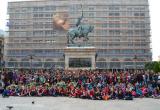 Foto de grup dels participants a la 3ª Trobada Escolar d'Escacs de Reus