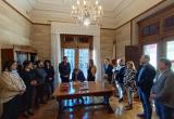 Visita institucional del conseller  d'Agricultura, Ramaderia, Pesca i Alimentació, Òscar Ordeig