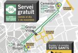 Itinerari bus llençadora Tots Sants