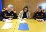 Firma conveni Associació Voluntaris de Protecció Civil