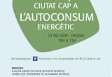 Cartell webinar ‘Reus, ciutat cap a l’autoconsum energètic’