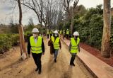 Visita d'obres al passeig de la Boca de la Mina