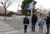 Inauguració il·luminació passos de vianants del carrer d'Astorga