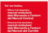 Cartell Mercat de Marxants pont Immaculada