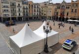 Muntatge plaça del Mercadal Sant Jordi 2022