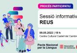 Cartell Pacte Nacional per la Llengua a Reus