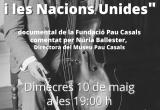 Cartell Pau Casals i les Nacions Unides a Reus