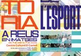 Cartell Exposició Història de l'Esport a Reus