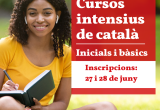 Cartell inscripció curs intensiu de català