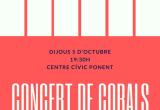 Cartell del concert de Corals