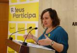 Imatge de la regidora de Participació, Ciutadania i Transparència, Montserrat Flores, aquest dimarts a la sala de premsa