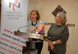 Imatge presentació noves activitats i serveis CNL Reus amb Anna Saperas (esquerra) i M. Dolors Sardà