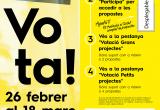 Cartell votació projectes Pressupostos participatius Reus 2018