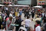 Imatge d'arxiu de la plaça del Mercadal per Sant Jordi