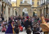 L'Àliga Petita, els gegants Fadrins i la Mulasseta han participat a l'espectacle