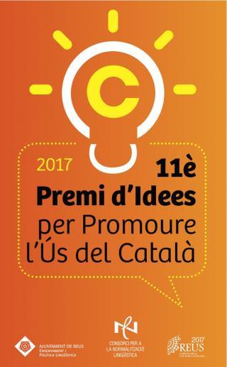 Cartell de l’11è Premi d’Idees per Promoure l’Ús del Català