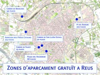 Plànol d'aparcaments gratuïts