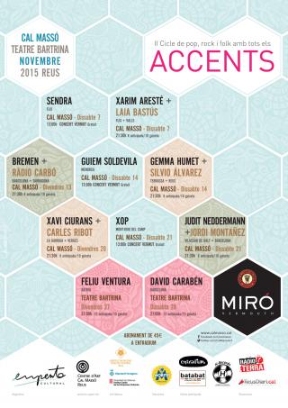 Cartell del cicle Accents 2015