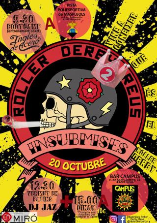 Cartell aniversari Insubmises Roller Derby Reus