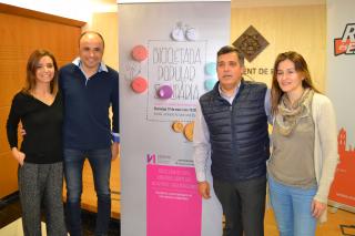 Imatge de la presentació de la Bicicletada popular solidària a benefici de Fundació Noelia prevista a Reus el 19 de març de 2017