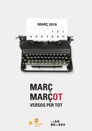 Cartell mes de març dedicat a la poesia a les Biblioteques Municipals