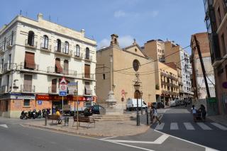 Imatge de l'estat actual de la plaça de la Sang de Reus