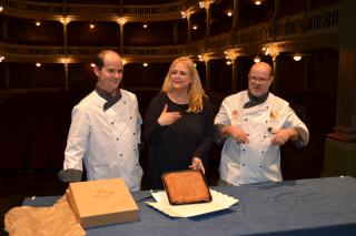 Imatge de la presentació de la coca de la Capital de la Cultura Catalana Reus 2017