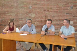 Foto de la roda de premsa de presentació a Cal Massó