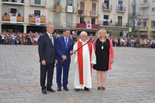 Imatge de l'encesa de la darrera Tronada de Sant Pere 2016