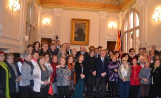 Foto institucional amb motiu del Dia Internacional de la Dona Treballadora