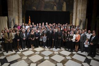 Foto dels guardonats als Premis Nacionals als Establiments Comercials de Catalunya