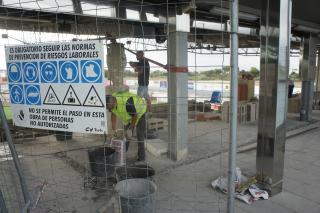 Fotos de les obres a l'estadi municipal