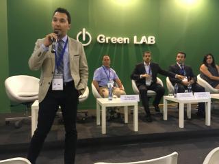 Foto de la ponència de Daniel Rubio al Greencities