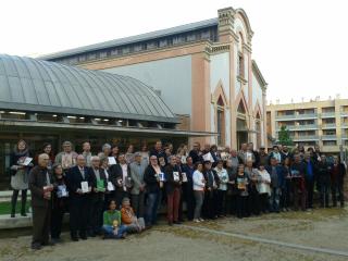 Foto de la presentació de les novetats locals a la BCR amb motiu de Sant Jordi