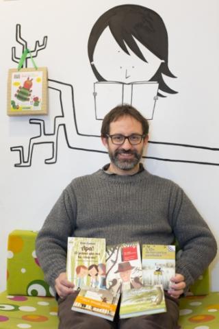 Autor Oriol Canosa, club de lectura infantil de les Biblioteques Municipals