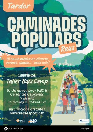 Cartell caminada Taller Baix Camp 2024