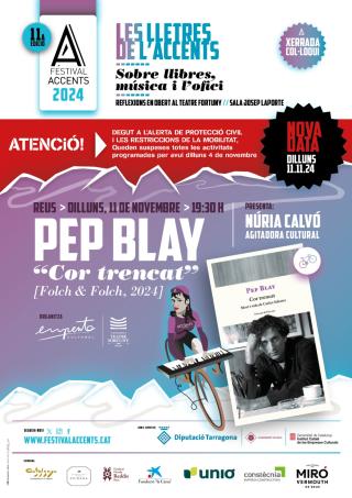 Cartell presentació llibre Accents Pep Blay