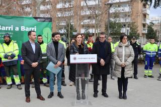 Roda de premsa de presentació del Pla Barri a barri