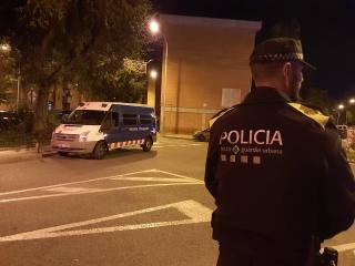 Control policial preventiu a l'accés del Mas Pellicer