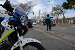 Agents de la Guàrdia Urbana de la Unitat de Seguretat Viària. Trànsit Mobilitat